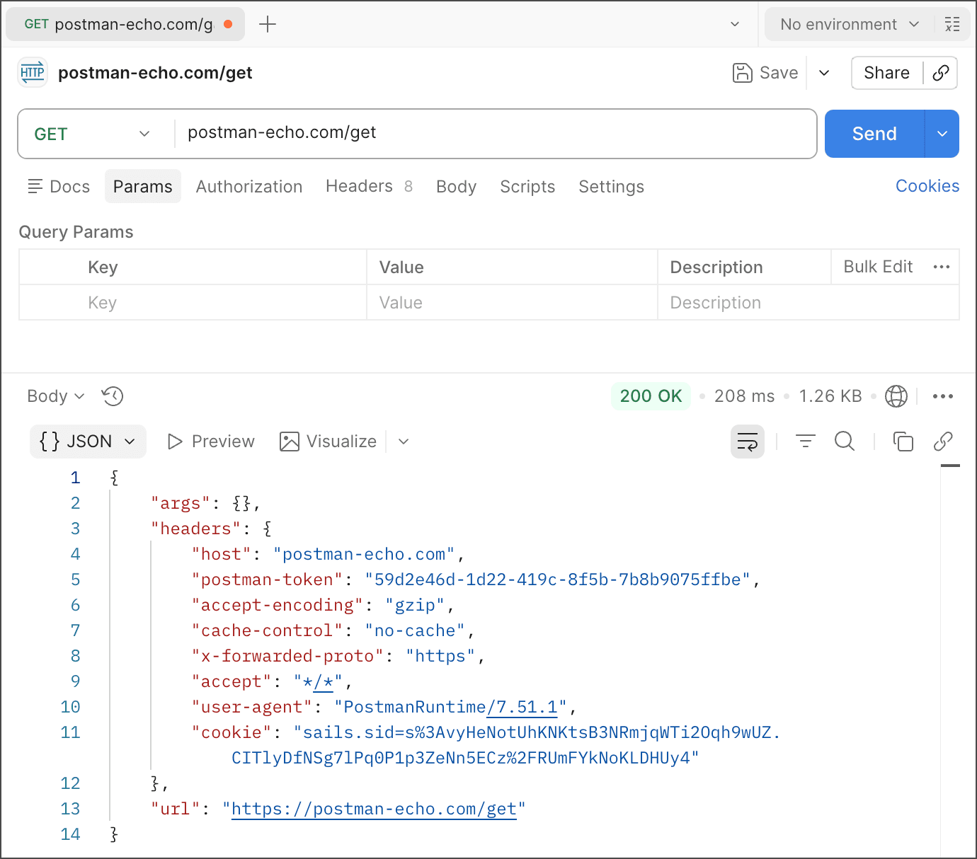 Postman üzerinden Balon Connect API veri senkronizasyonu ekran görüntüsü